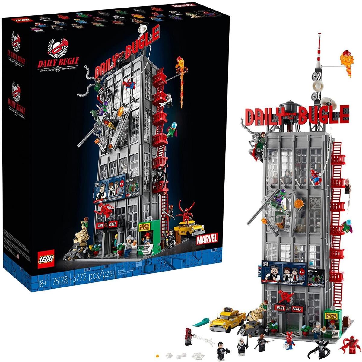 Lego Marvel Super Heroes Daily Bugle Spiderman 76178 Building Kit 3772 Pcs