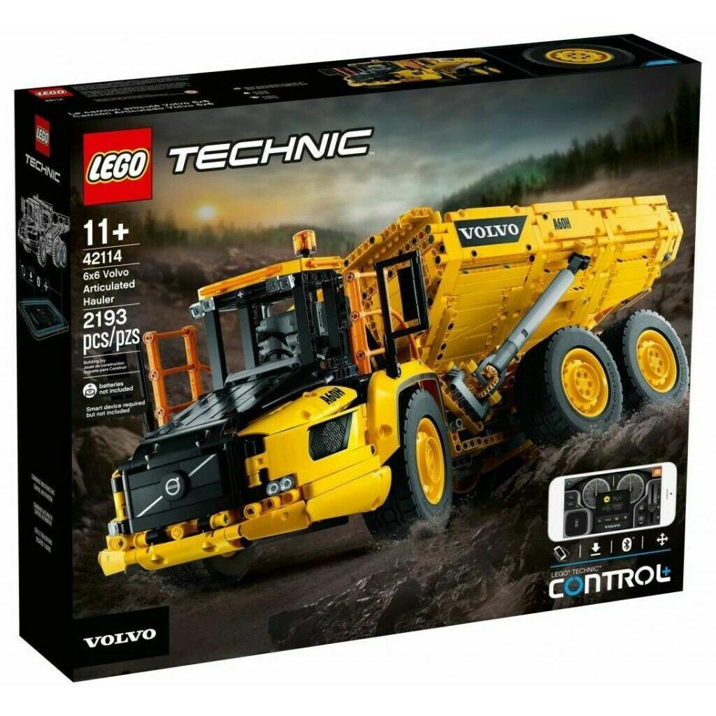 Lego Technic: 6x6 Volvo Articulated Hauler 42114 App Controlled Kit 2193 Pcs