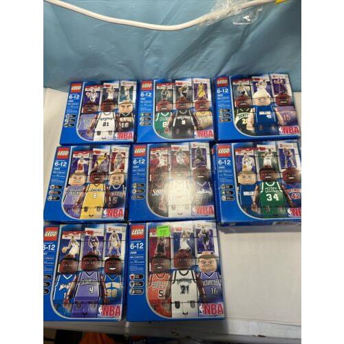 Lego 3560-3567 Nba Collectors. Complete Set of 8 Read Details For Box Conditions