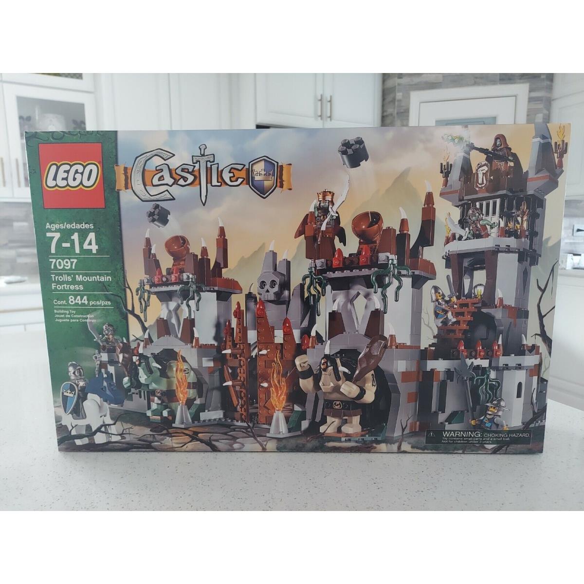 Lego Castle Troll Mountain Fortress 7097 Kingdom Knight Troll Witch Orc King