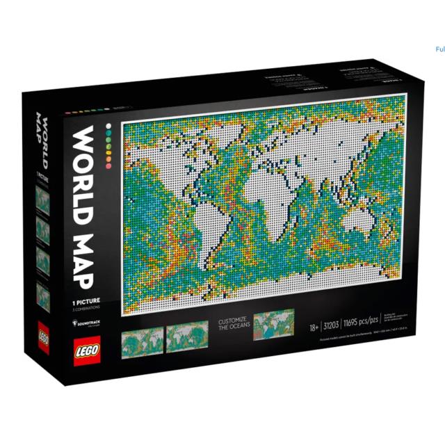 Lego Art World Map 31203 11695 Pieces