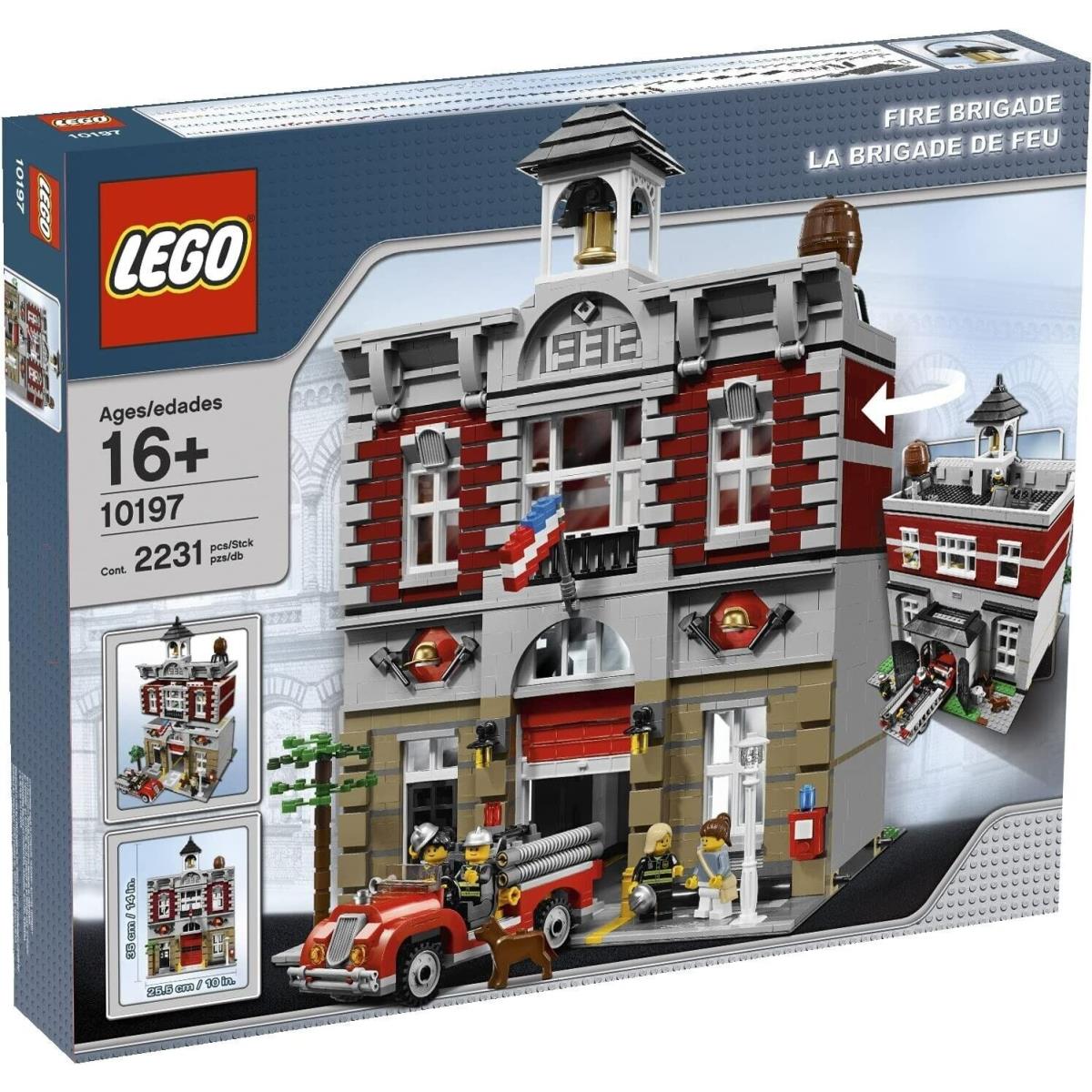 Lego Creator Fire Brigade 10197 Retired Hard to Find Building Set