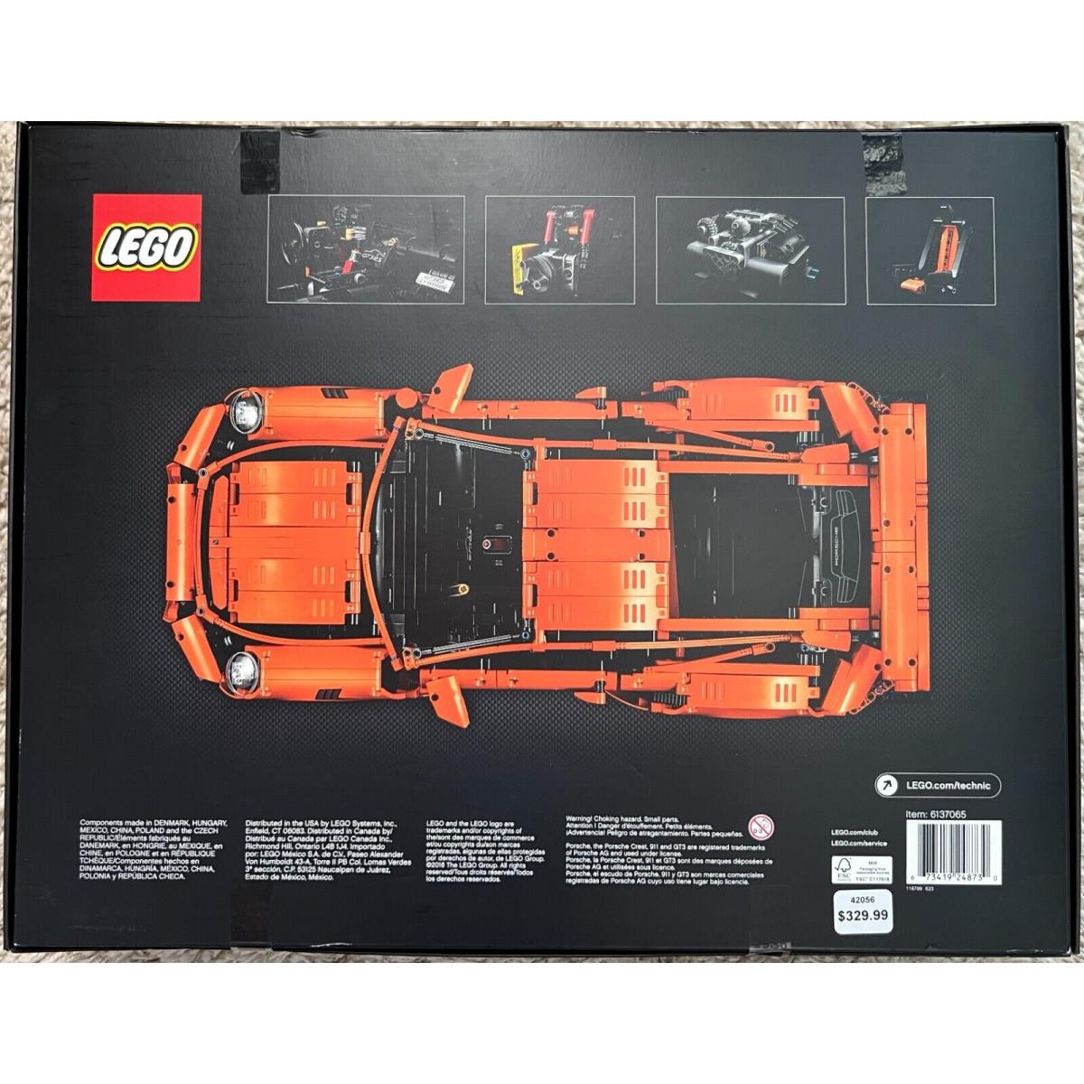 Lego Technic Porsche 911 GT3 RS Set 42056 Retired1