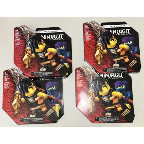 Lot of 4 Lego Ninjago Cole Vs. Ghost Warrior 71733 Sets Retired