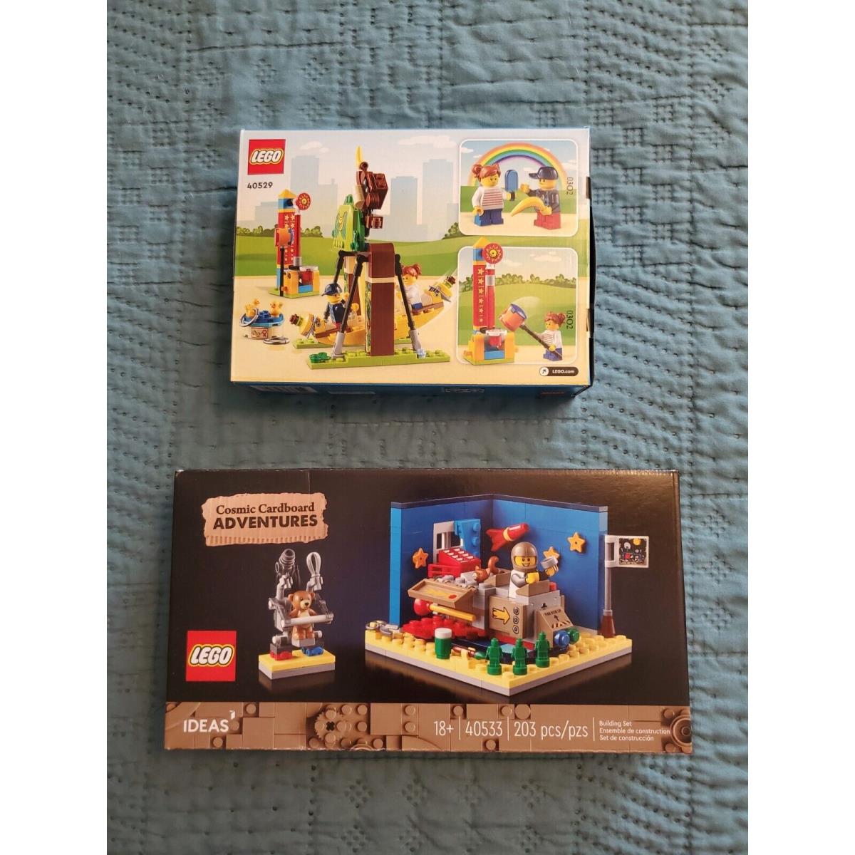 Lego Promo Sets 40533 and 40529 Cosmic Cardboard Adventures Amusement Park