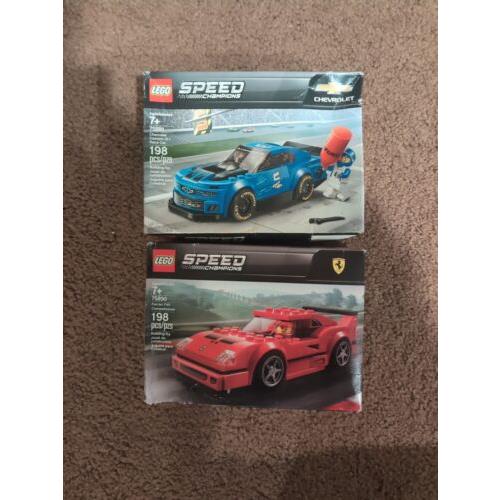 Lego 75890 75891 Ferrari F40 Chevrolet Camaro ZL1 Race Cars Speed Champions