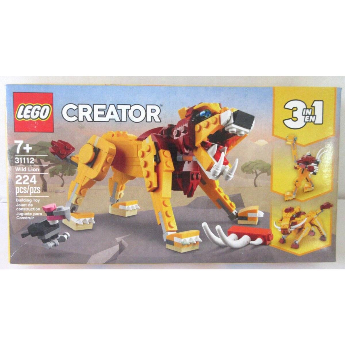 Lego Creator 3in1 Wild Lion Animal Lego Toy Building Toy Set 31112