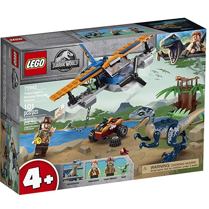 Lego 75942 - Jurassic World: Velociraptor: Biplane Rescue Mission - Retired
