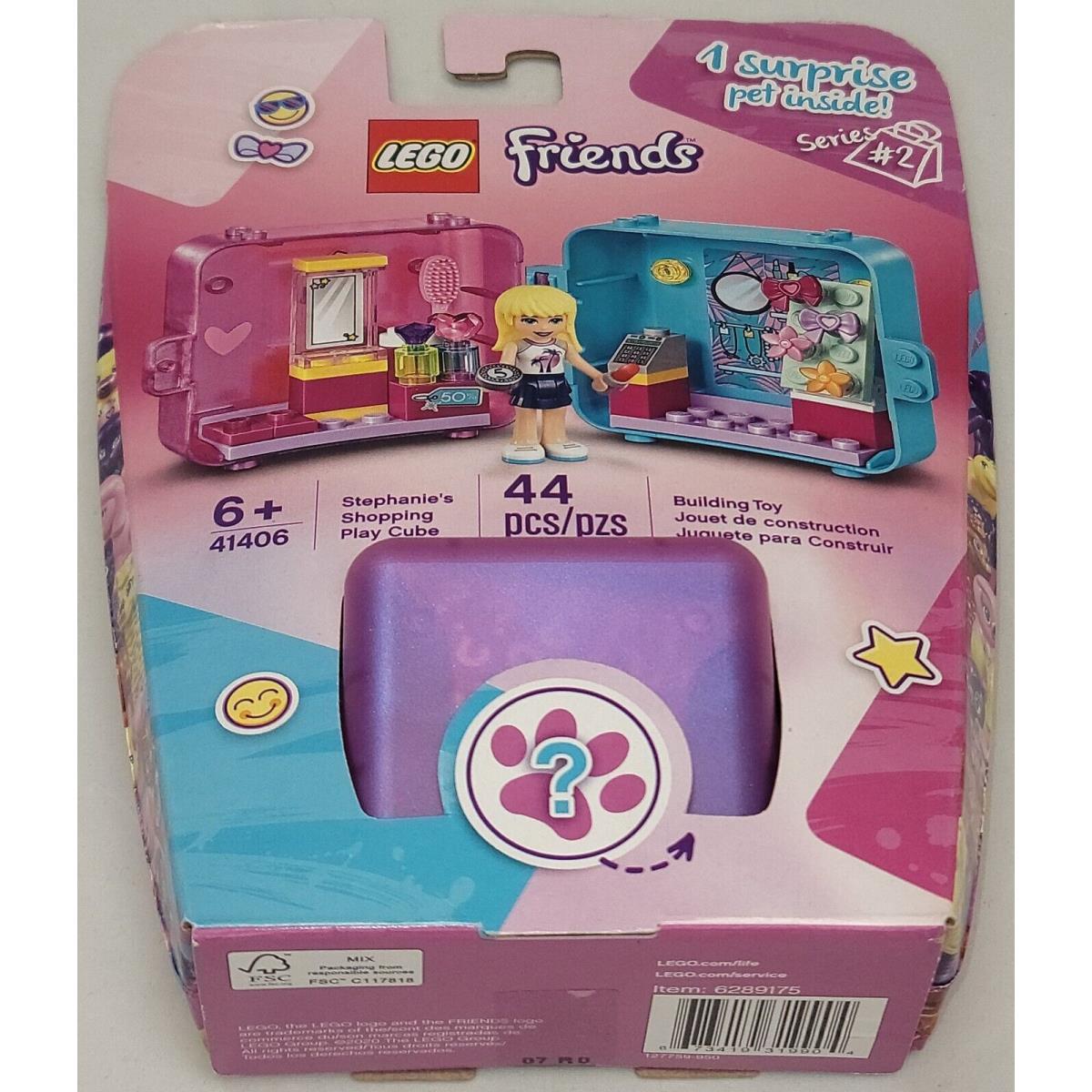 Lego 41406 Stephanie`s Shopping Play Cube Series 2 Friends 44 Pcs