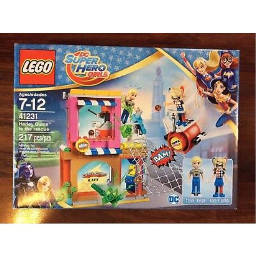 Lego Super Hero Girls Harley Quinn to The Rescue Set 41231 Damage Box