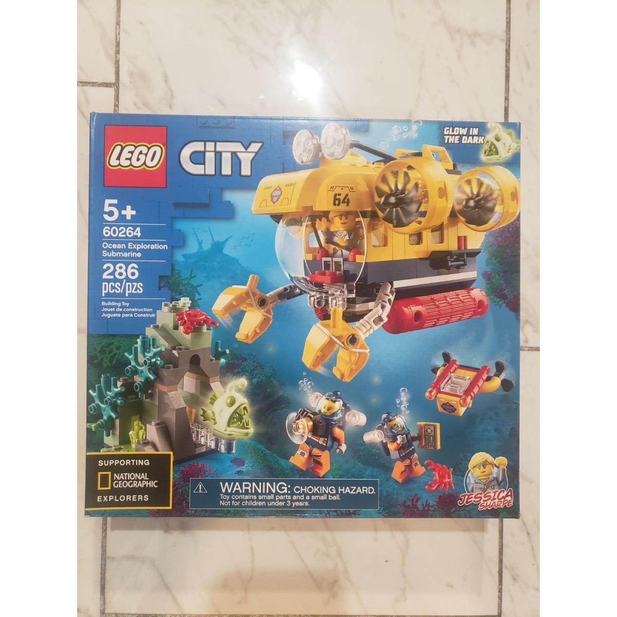 Lego -nib Ocean Exploration Submarine 60264 286 Pcs - Retired