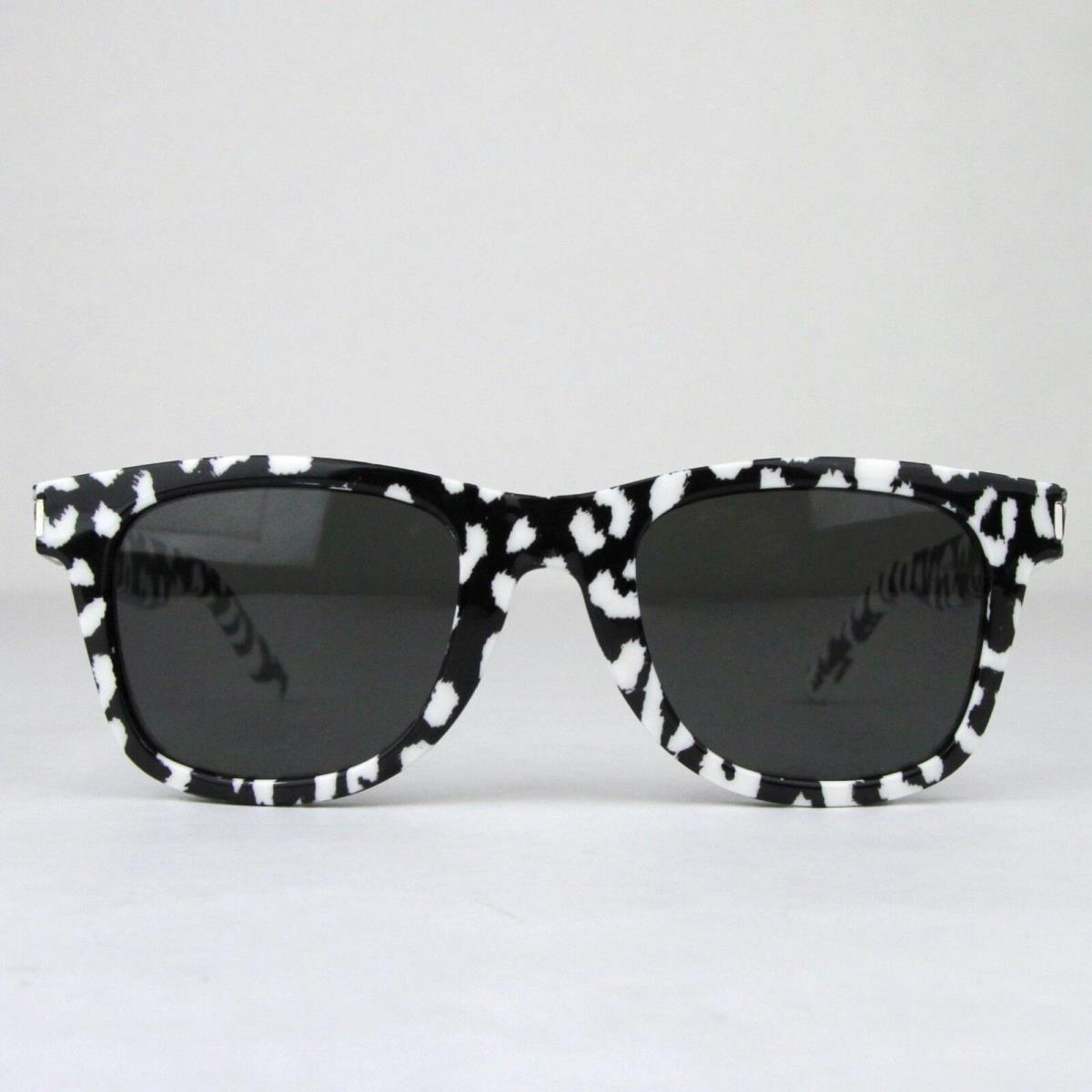 Saint Laurent Black/white Cheetah Print Sunglasses SL 51 Prints 447676 1098