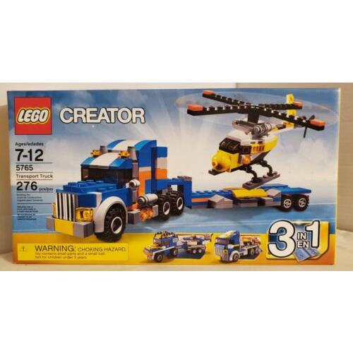 Lego Creator 3-IN-1 Transport Truck 5765 Age 7-12 Released 2011 Retiired 2012