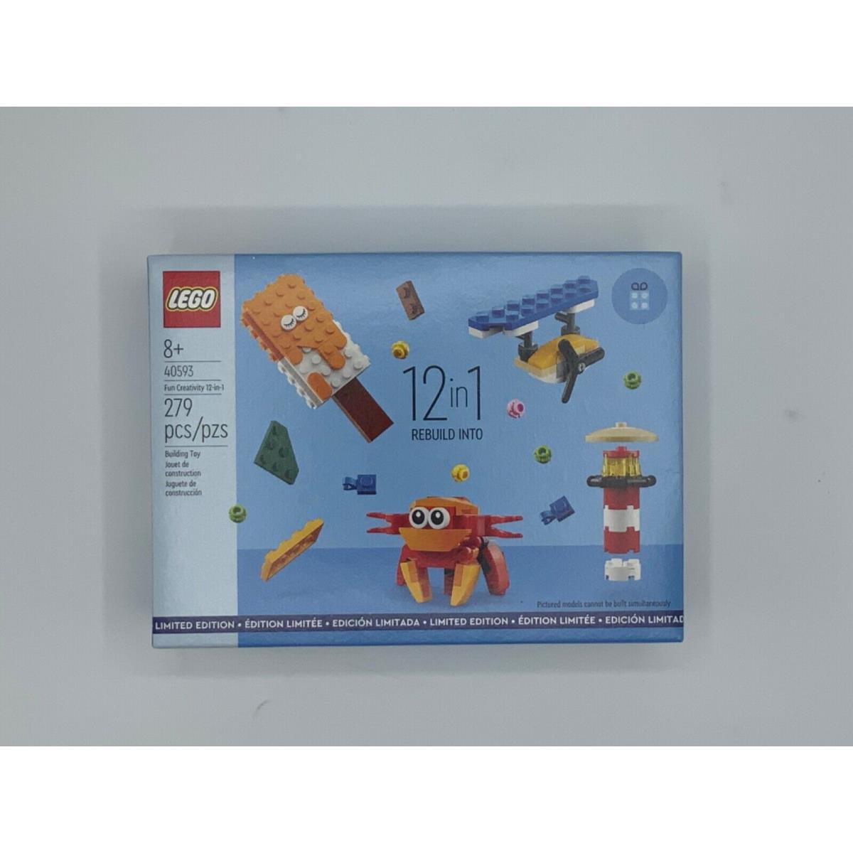 Lego 12 in 1 Fun Creativity Set 40593 Limited Edition 279 Pcs