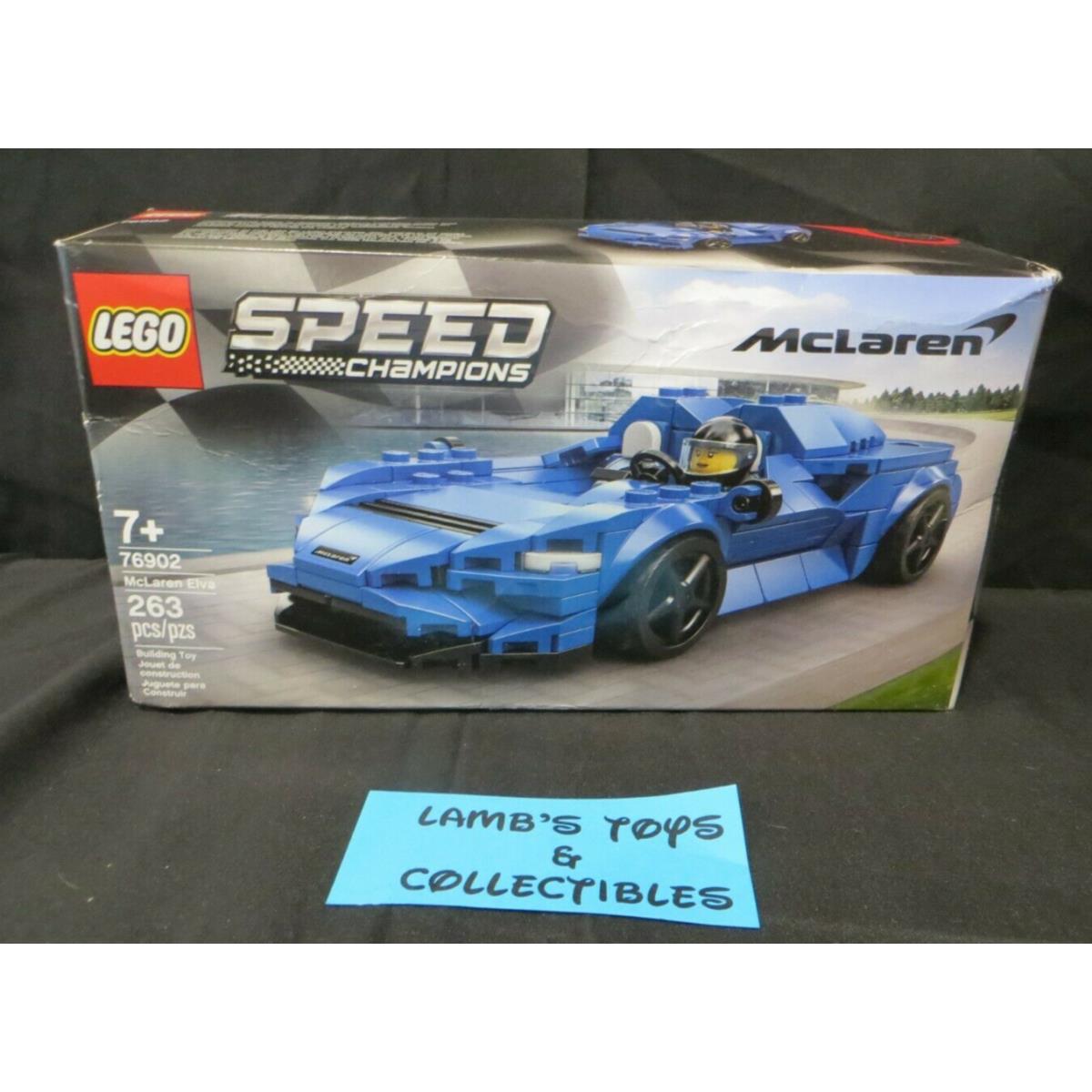 Lego Speed Champions Mclaren Elva Blue 76902 Racing Car Building Toy 263 Pieces