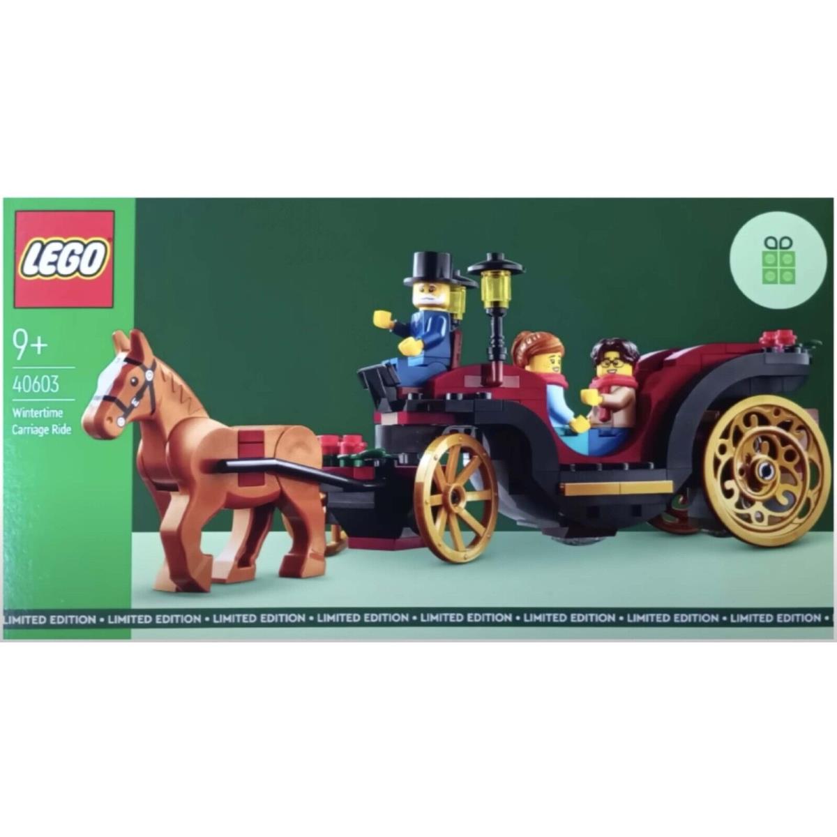 Lego Wintertime Carriage Ride 40603 Christmas Set Ship in Extra Box