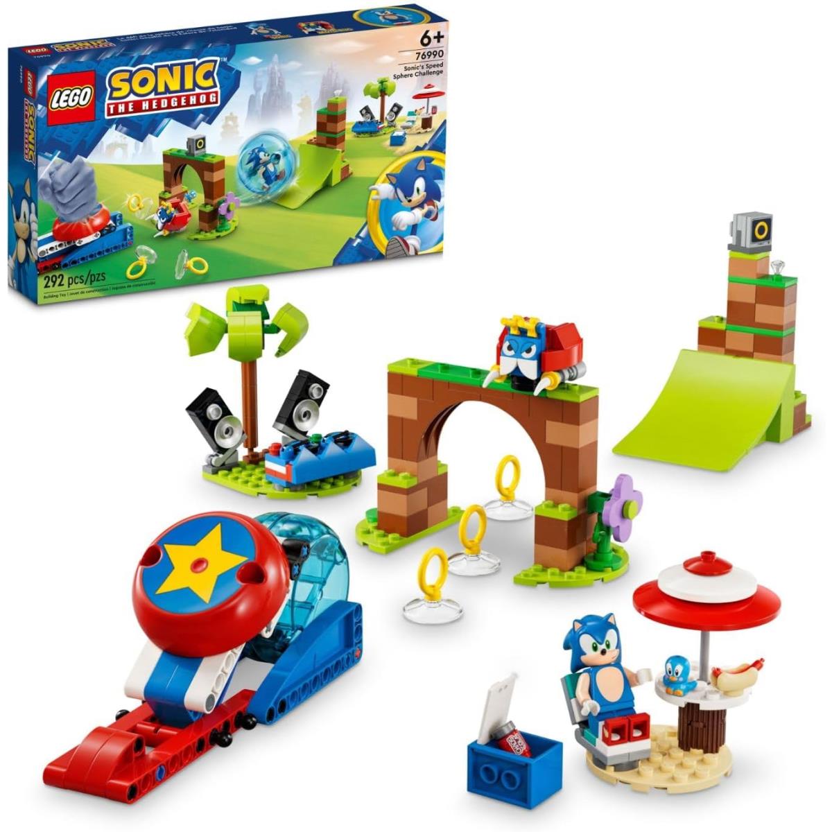 Lego Sonic The Hedgehog Sonic s Speed Sphere Challenge 76990 Building Toy Set