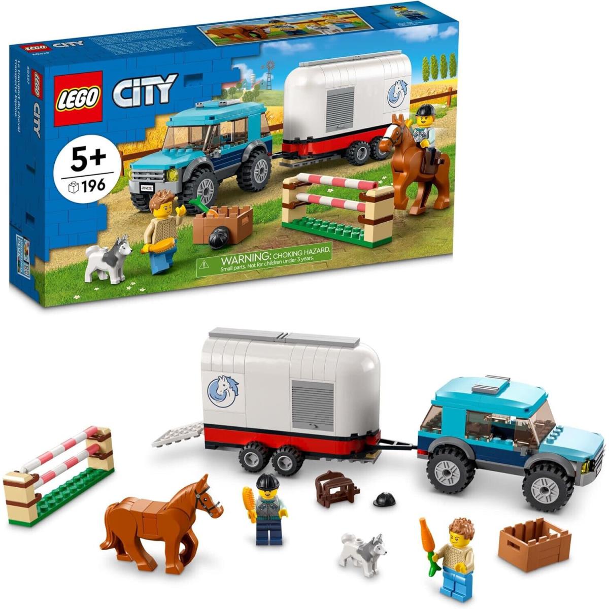 Lego Horse Transporter 60327 Town Minifigure Building Set