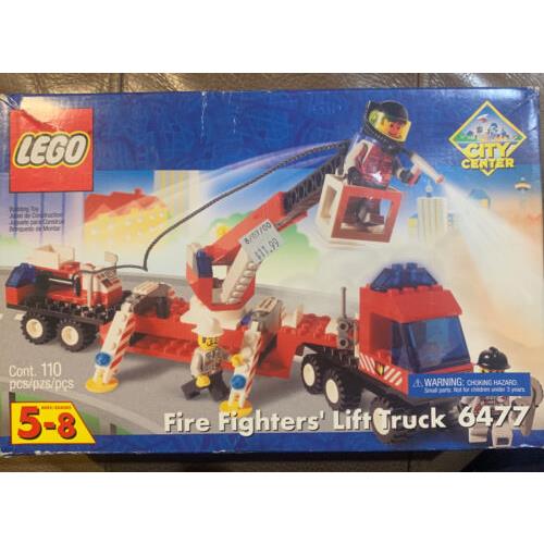 Lego Town Jr Fire Set 6477 Fire Fighter`s Lift Truck Complete