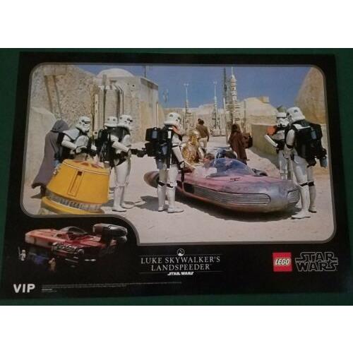 Lego Luke Skywalkers Landspeeder Limited Edition Vip Star Wars Print