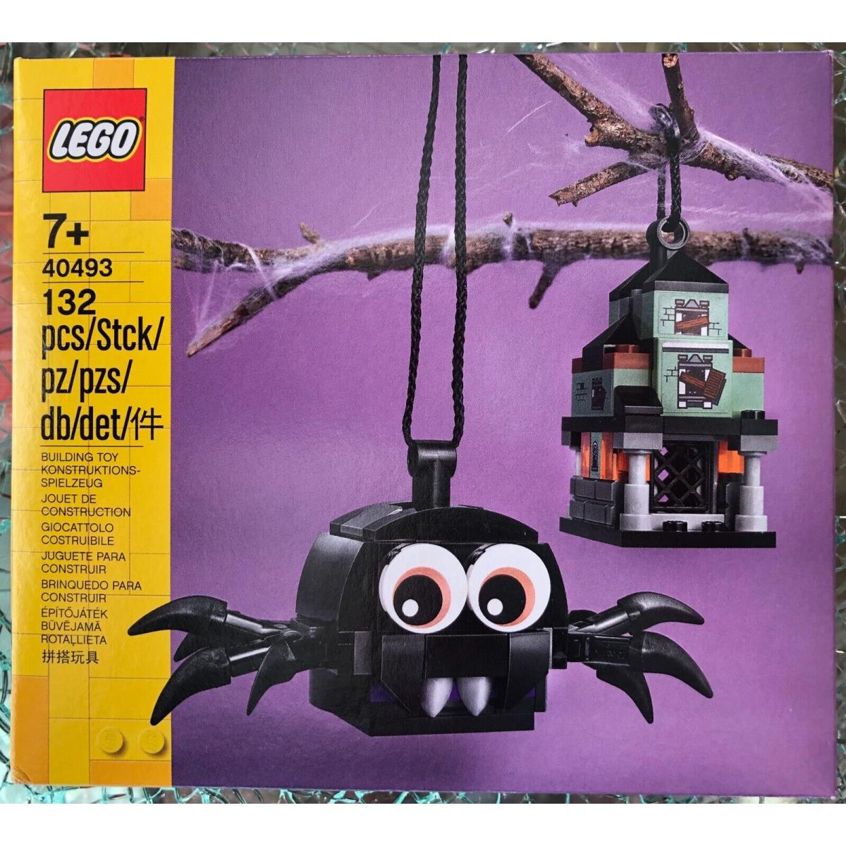 Lego Halloween Seasonal Spider Haunted House Ornament Pack 40493