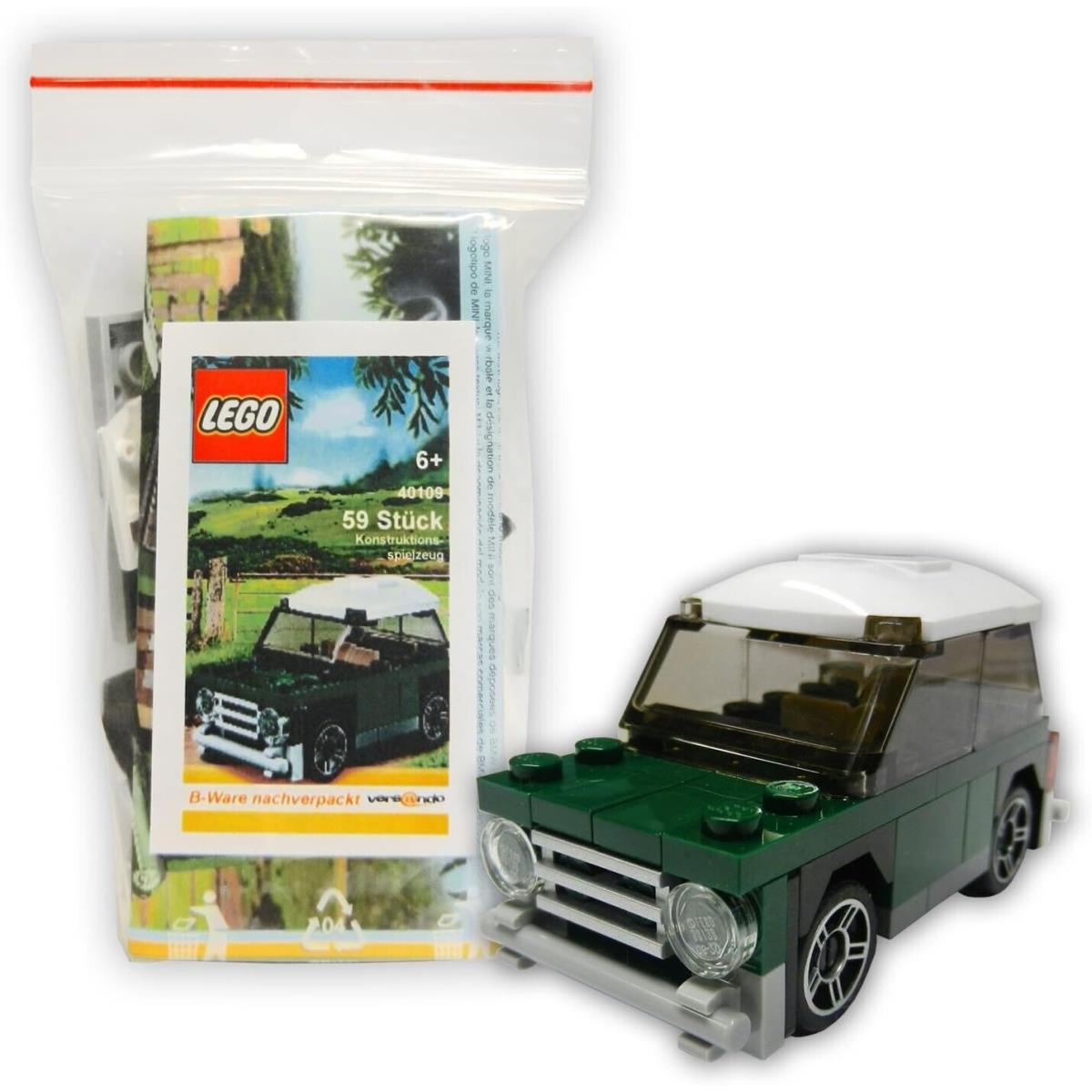 Lego Mini Mini Cooper Polybag 40109 Creator Minifigure Building Set