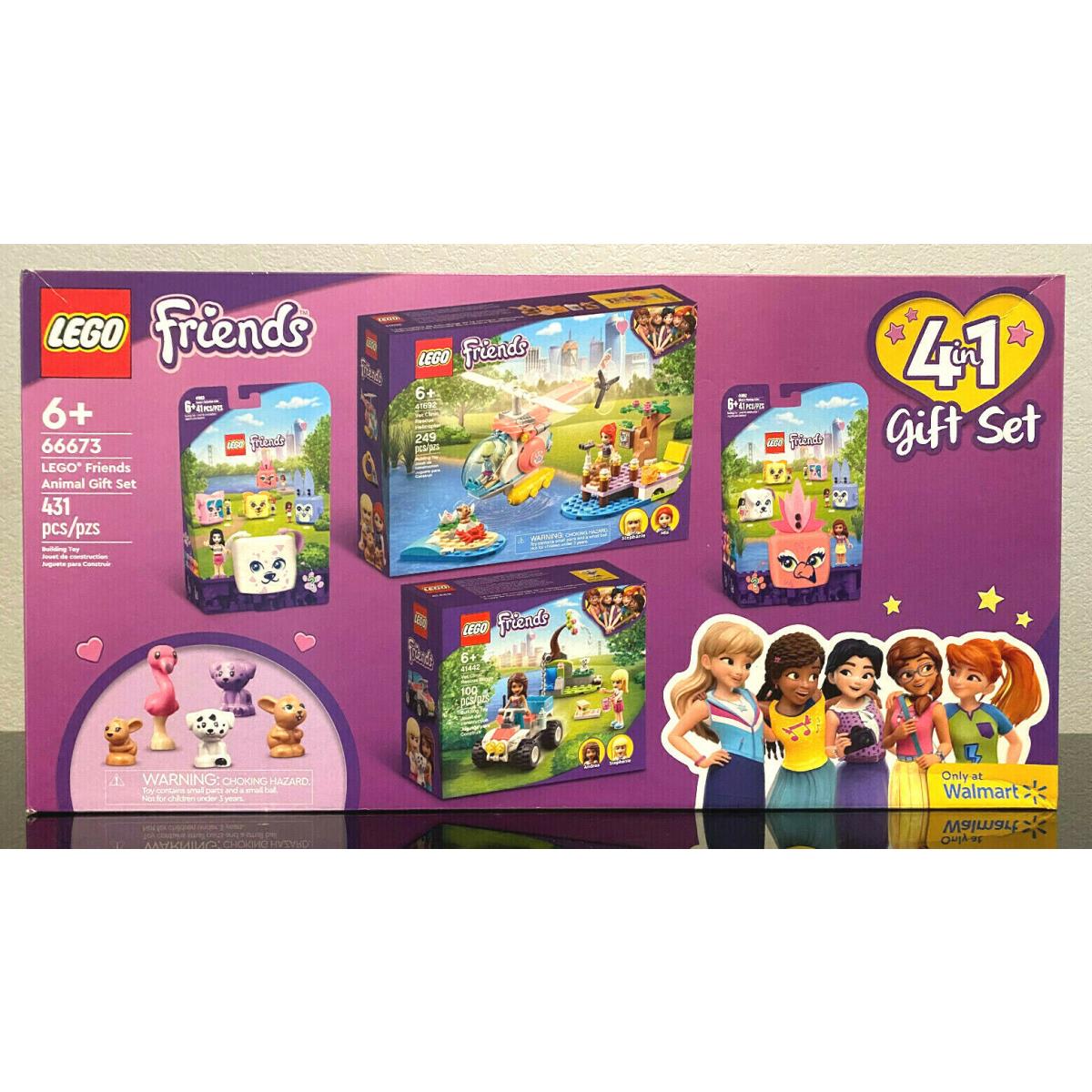 Lego 5 Friends Animal Gift Set 66673 4 Set Combo 41663 41692 41442 41662 431 Pcs