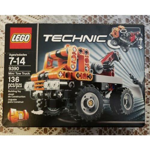 Lego Technic 9390 Mini Tow Truck 2in1 In Box Great Gift Read