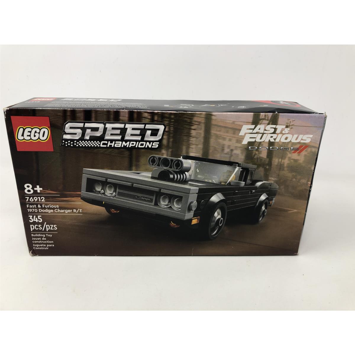 Lego Speed Champions Fast Furious 1970 Dodge Charger R/t 76912 Toy Car Build