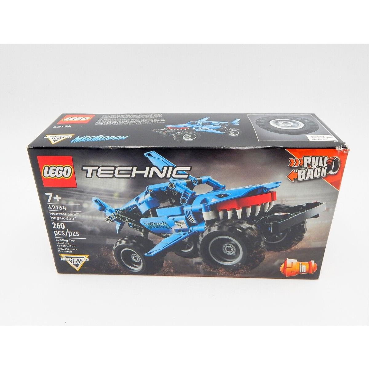 Lego Technic Monster Jam Shark Truck Racer Car Toy Megalodon Building Toys Kids