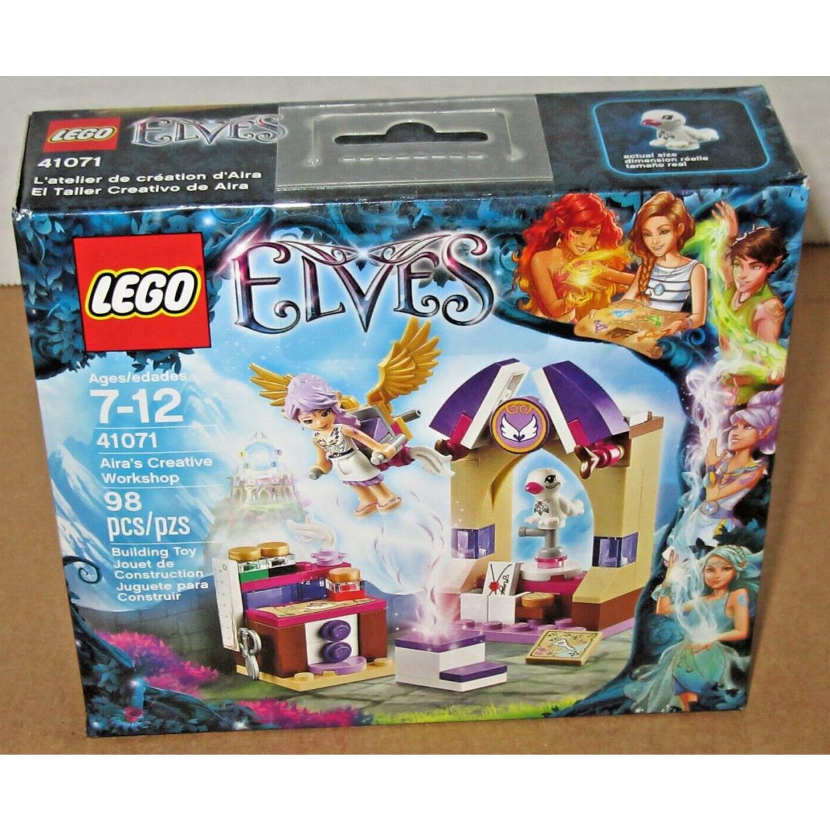 Lego Elves 41071 Aira`s Creative Workshop Nisb Retired Wind Elf Pluma Bird