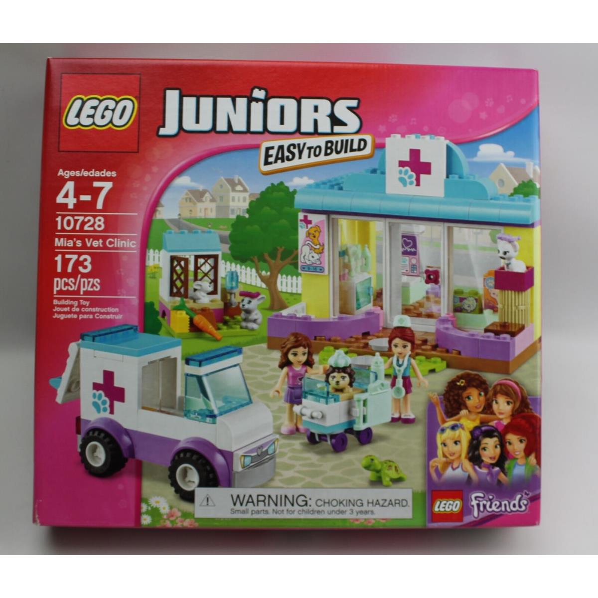 Lego Juniors Easy To Build Friends Mia`s Vet Clinic Set 10728