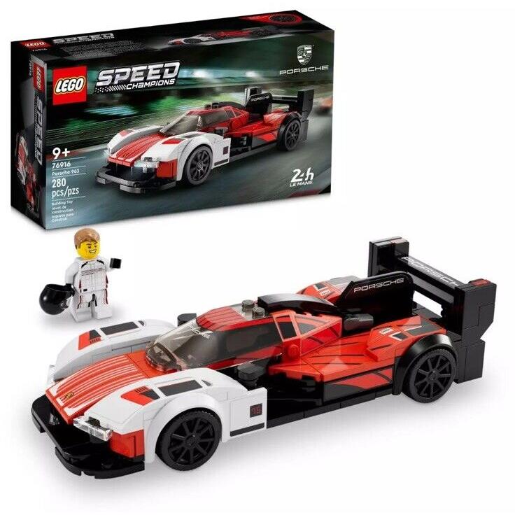 Lego Speed Champions Porsche 963 76916 Model Car Building Kit Collectible Race
