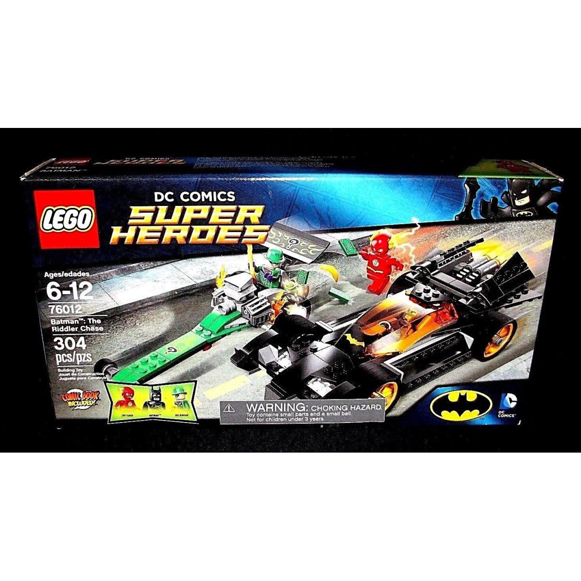 Lego DC Comics Super Heroes Batman The Riddler Chase Flash Minifig Toy Set 76012