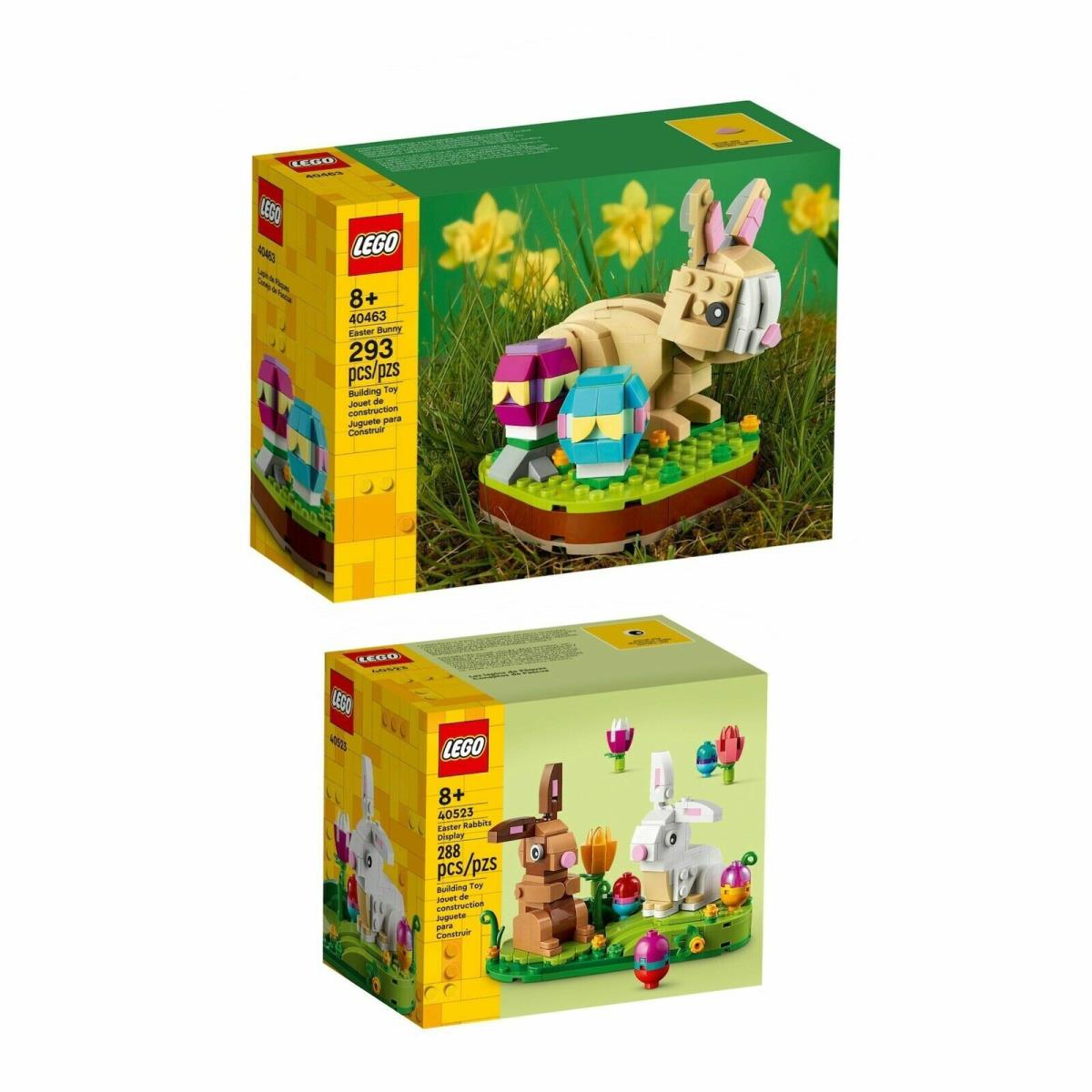 Lego Easter Bunny Rabbit White Brown Gift Set 40463 40523 Eggs Tulips Spring