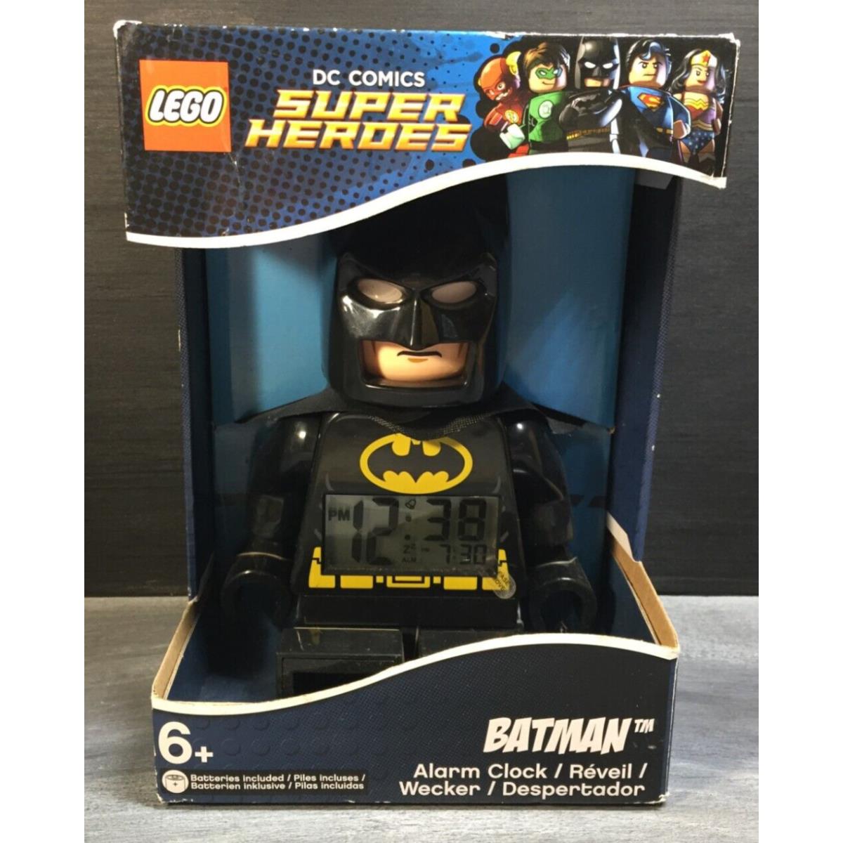 2015 DC Comics Super Heroes Batman Lego Alarm Clock Nip