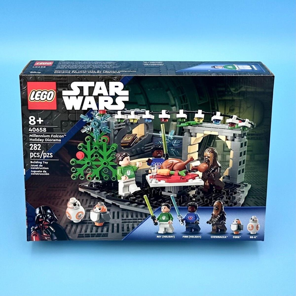 Lego Star Wars Millennium Flacon Holiday Diorama 40658 Christmas 4 Minifigures