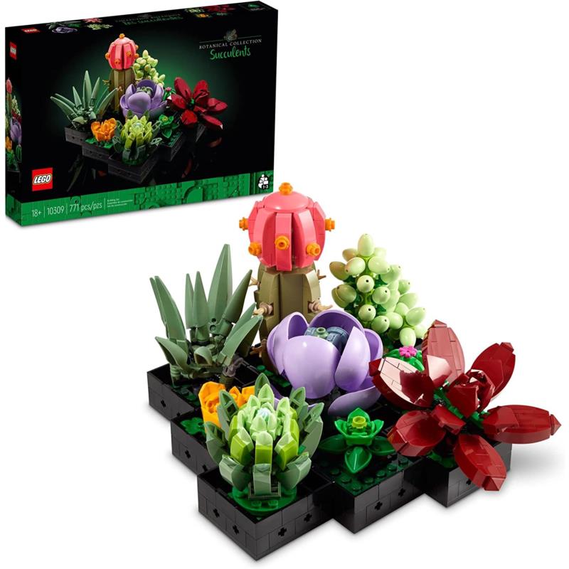 Lego Icons Succulents 10309 Building Toy Artificial Plants Set Gift