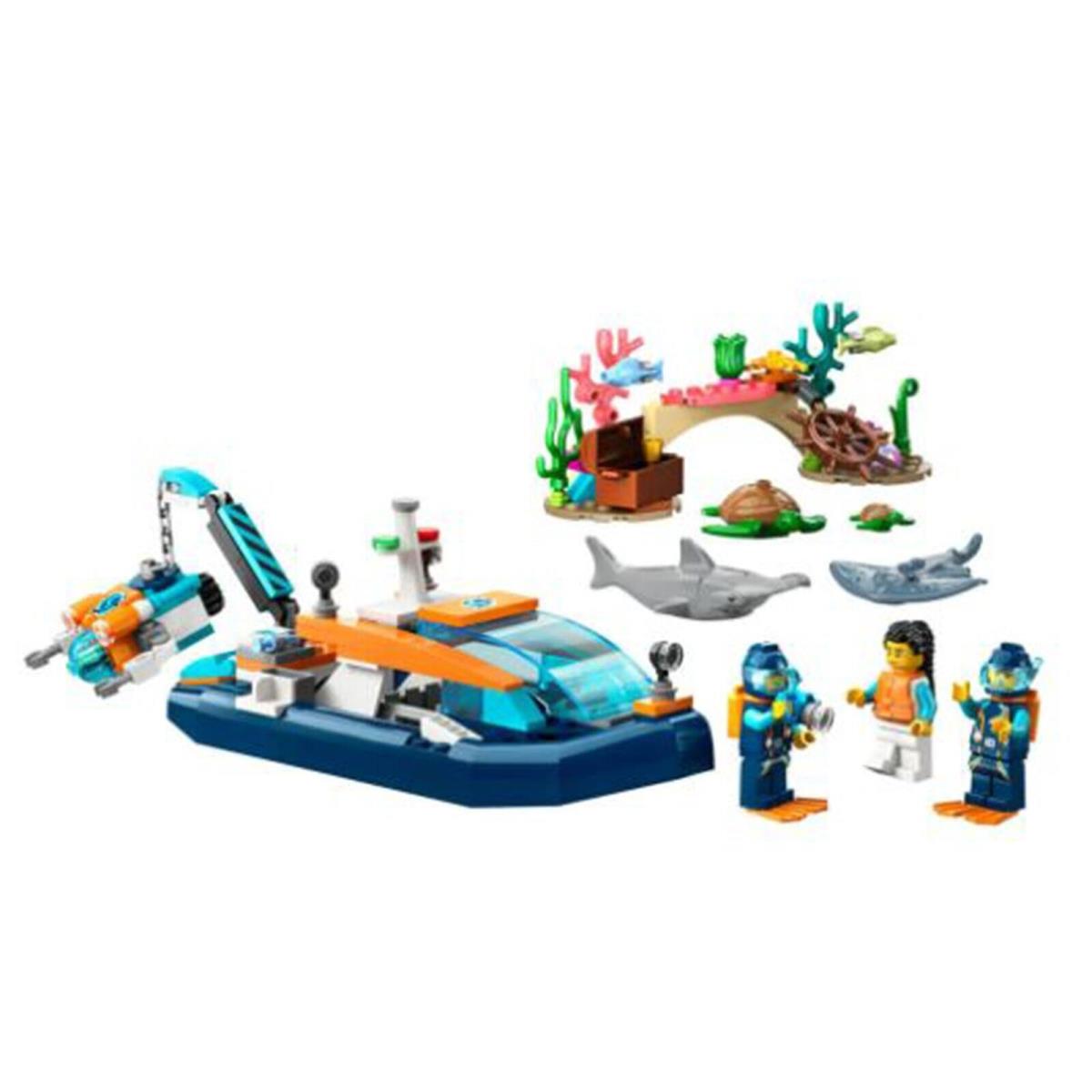Lego City Explorer Diving Boat Building Set 60377