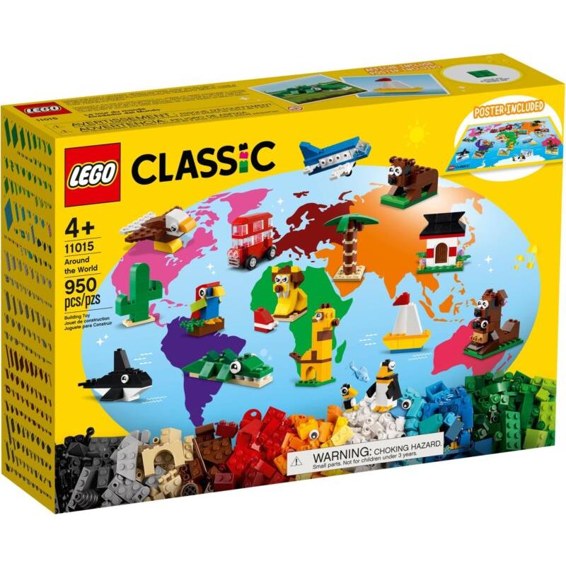 Lego Classic Around The World 11015 Building Toy Set 950 Pieces Gift