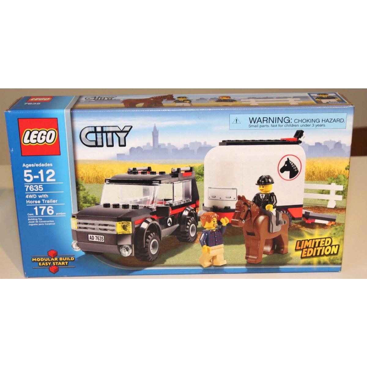 Lego City 7635 4WD with Horse Trailer Box