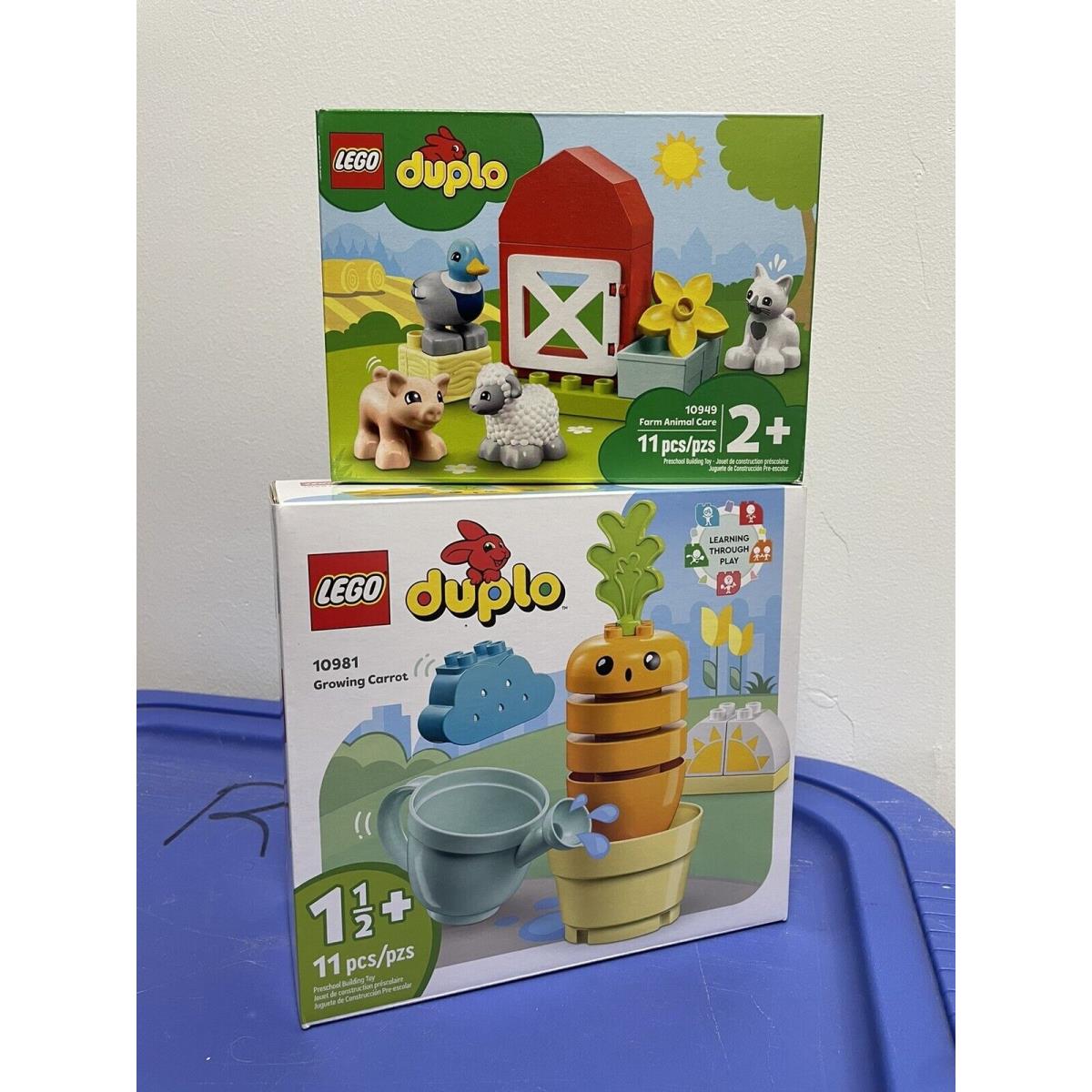 Lego Duplo Farm Animal Care 10949 Carrot 10981 Building Set Toddlers Playset