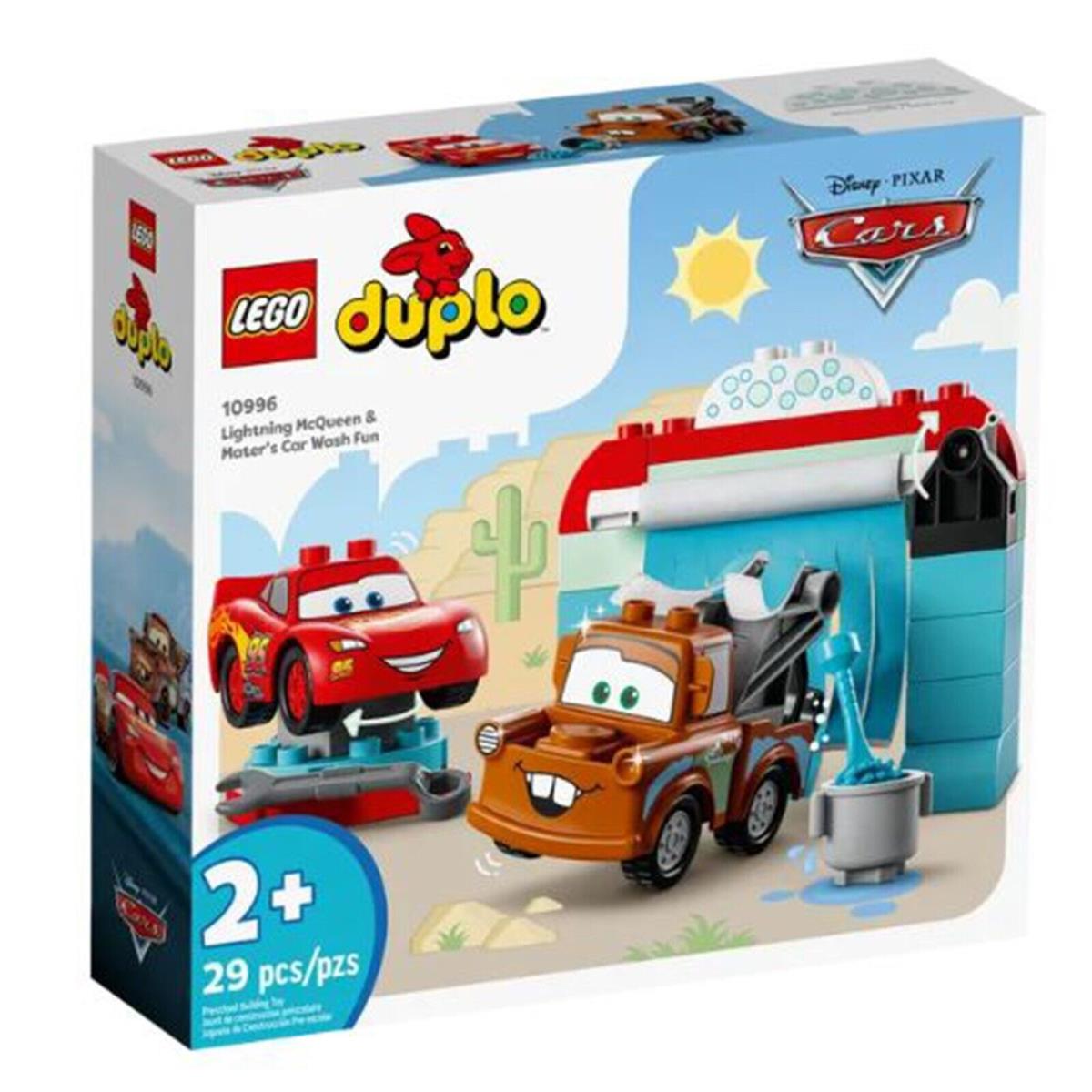 Lego Duplo Lightning Mcqueen and Mater`s Car Wash Fun Building Set IN Stock