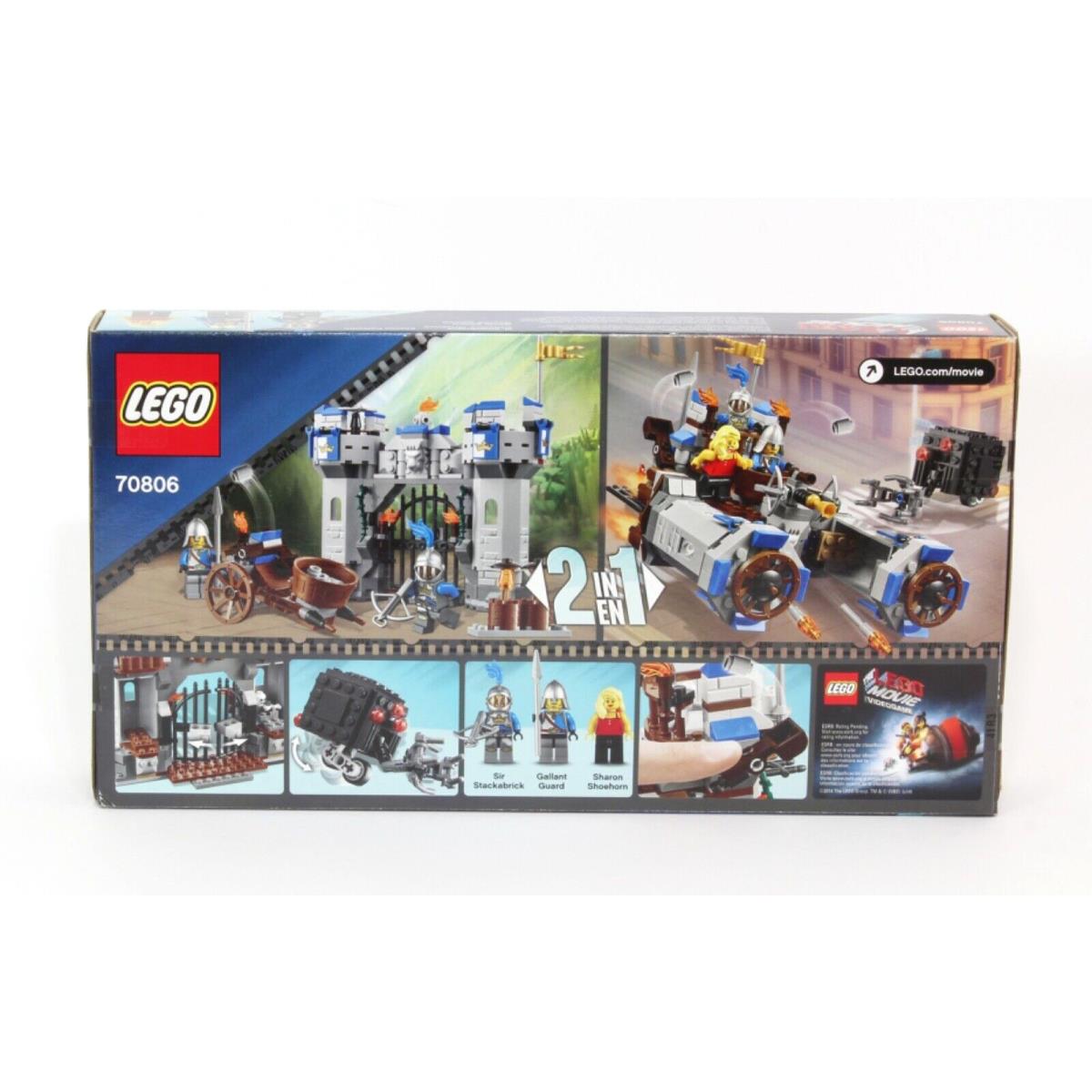 The Lego Movie Castle Cavalry - Set 70806 - Sir Stackabrick Sharon Shoehorn
