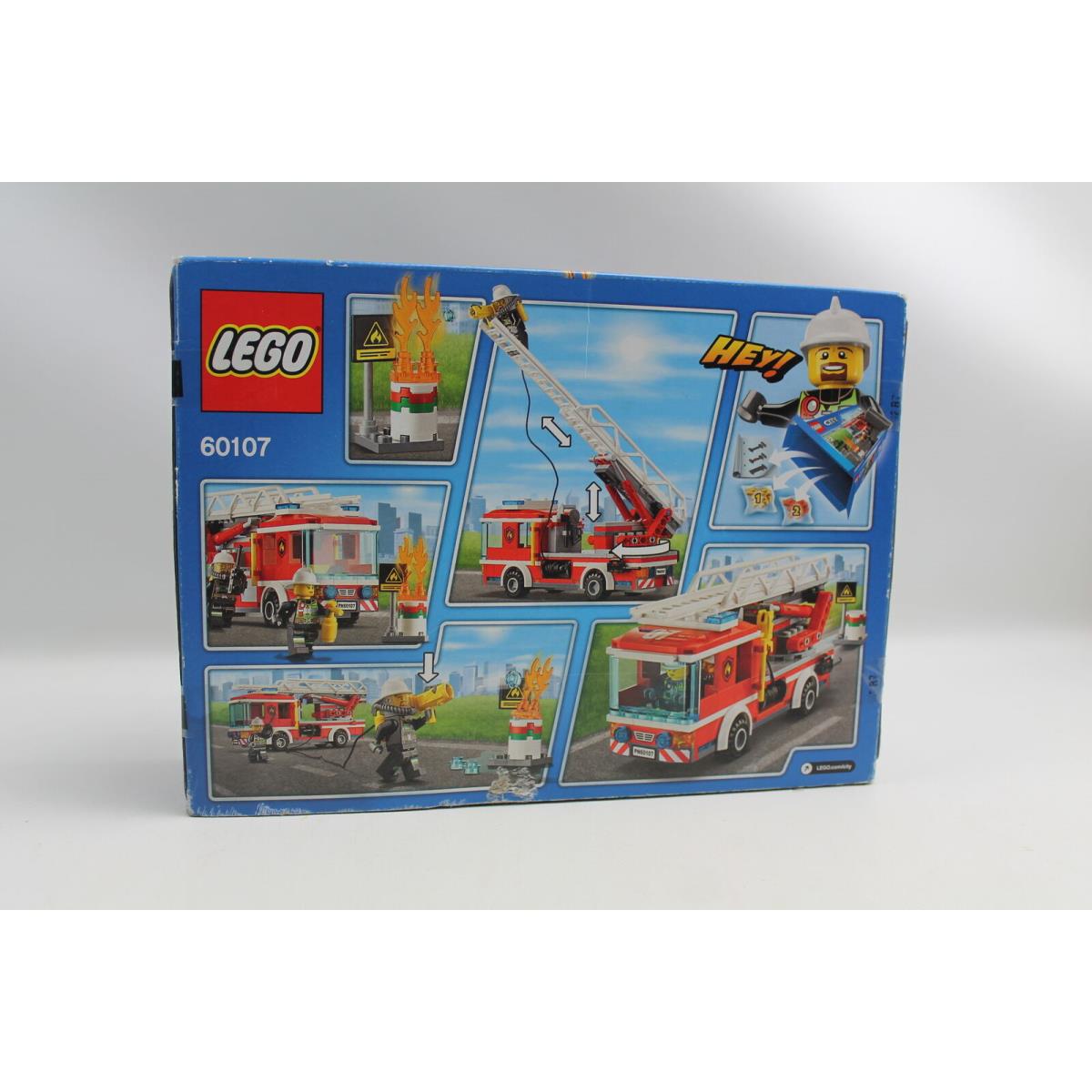 Lego City Fire Ladder Truck Set 60107