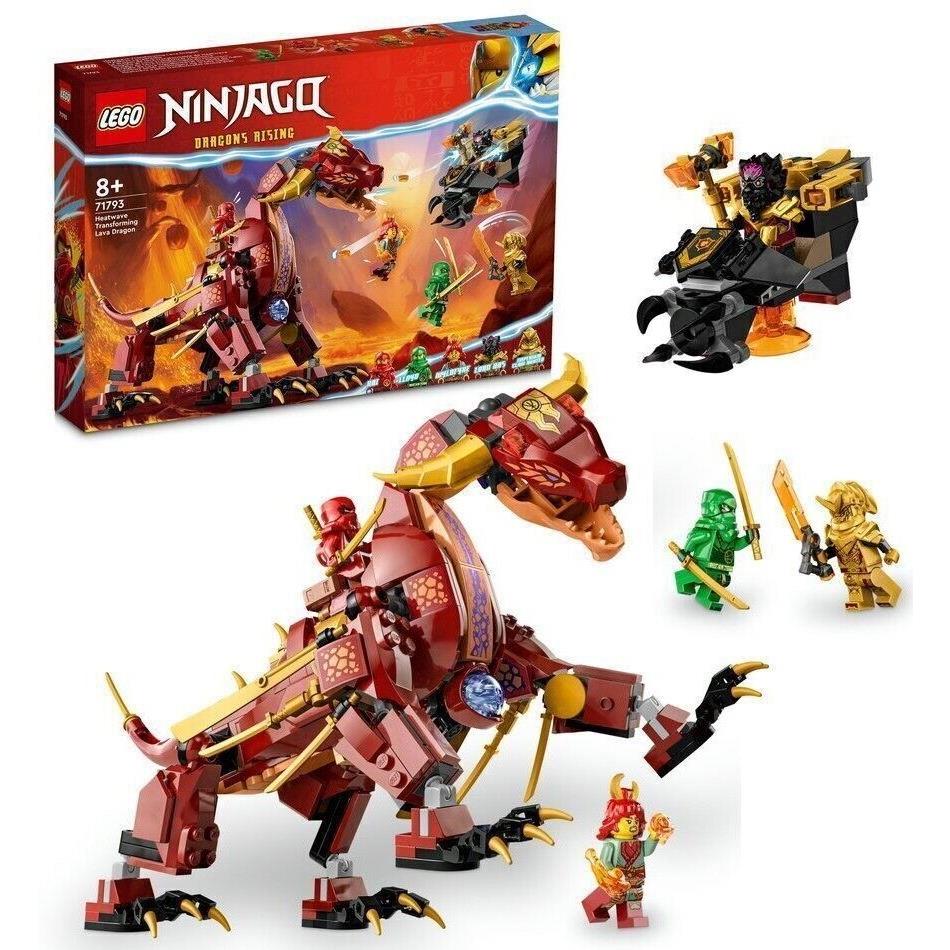 Lego 71793 Ninjago Heatwave Transforming Lava Dragon 479 Pc