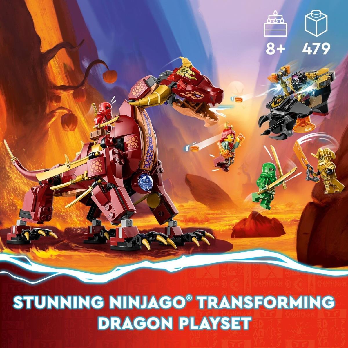 Lego Ninjago Heatwave Transforming Lava Dragon 71793