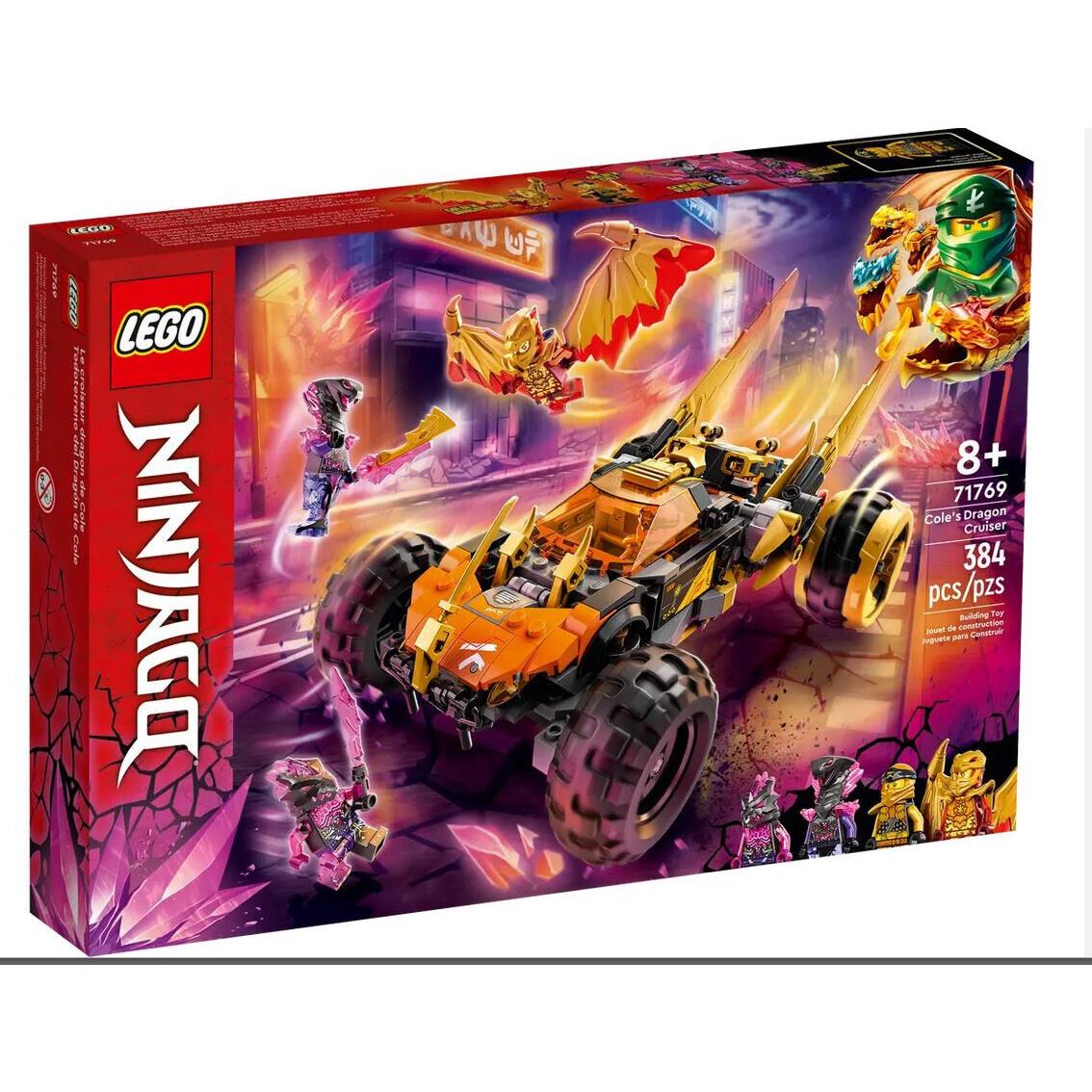 Lego Ninjago Cole s Dragon Cruiser Car Toy 71769 Building Kit Ninja Minifigures