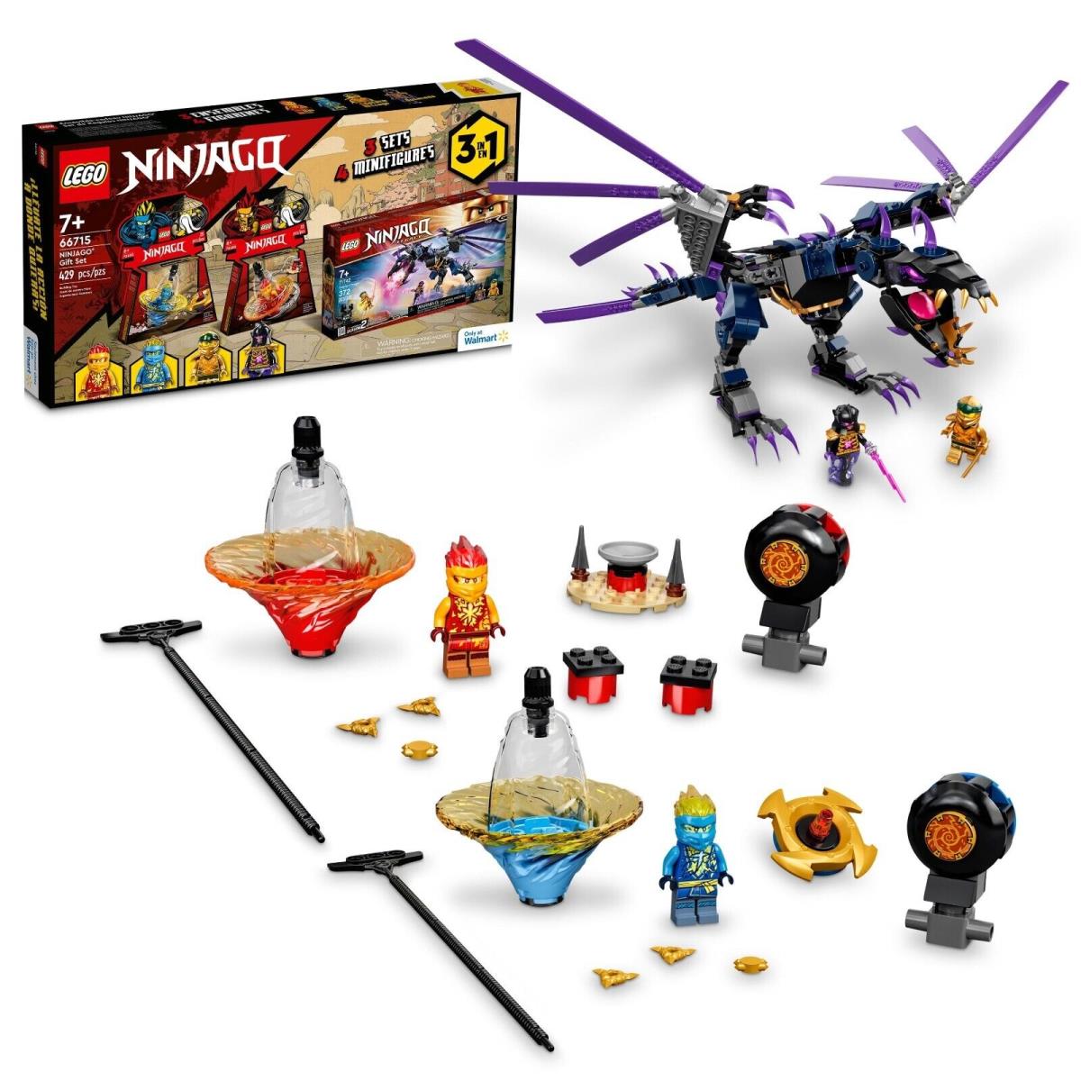 Lego Ninjago 66715 3-in-1 71742 Overlord Dragon 70688 70690 Spinjitzu Tops