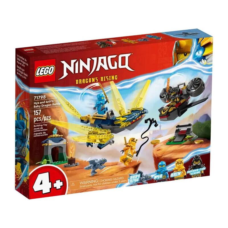 Lego Nya and Arin`s Baby Dragon Battle 71798 Ninjago Minifigure Building Set